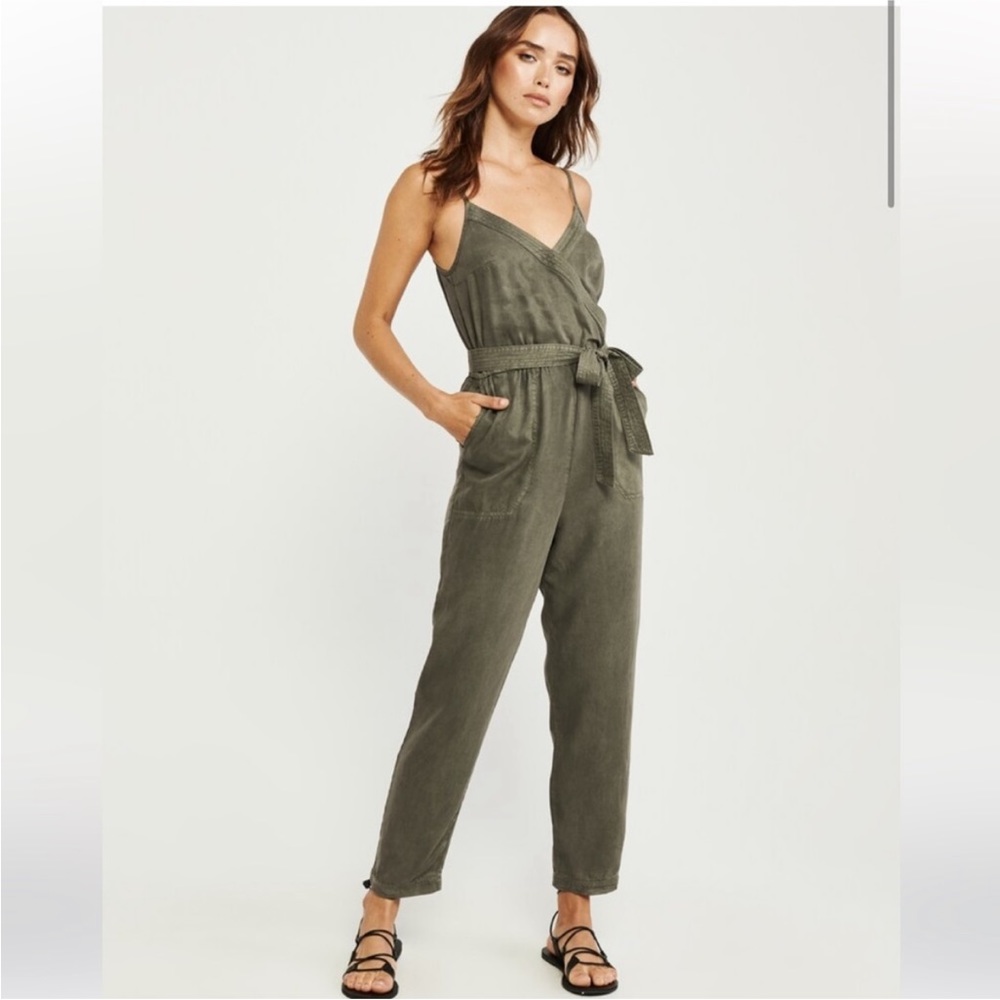 Abercrombie & Fitch Wrap Front Utility Jumpsuit